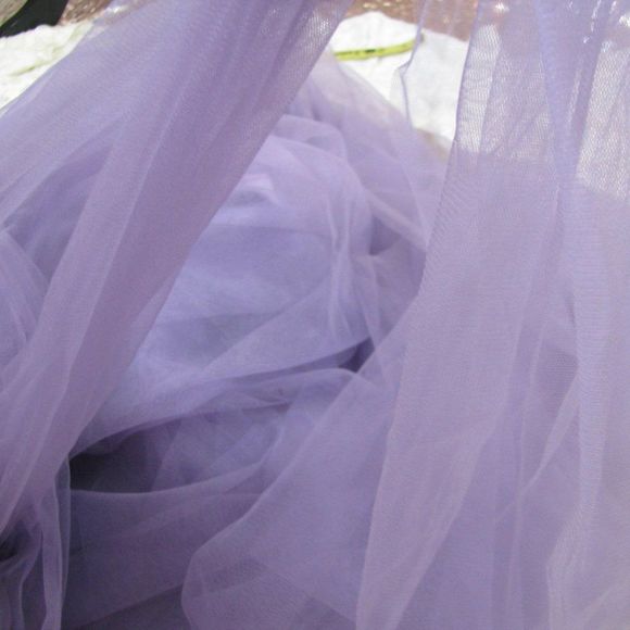 Cocomelody long lavender convertible strapless tulle gown - Picture 13 of 14